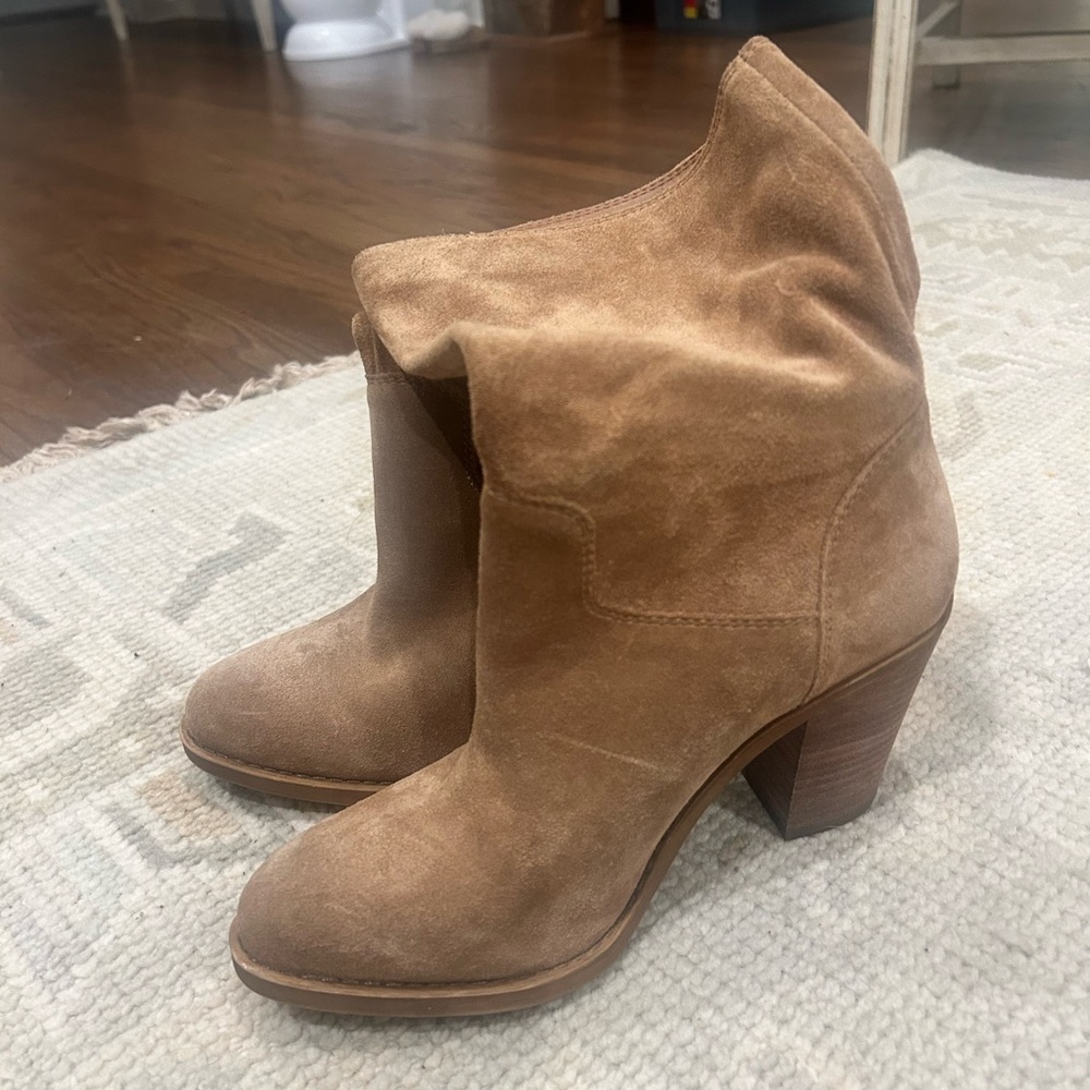 Lucky Brand Brown Suede Ankle Booties